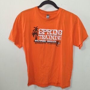 Baltimore Orioles Baseball Spring Training T-Shirt Orange MLB Youth Size XL